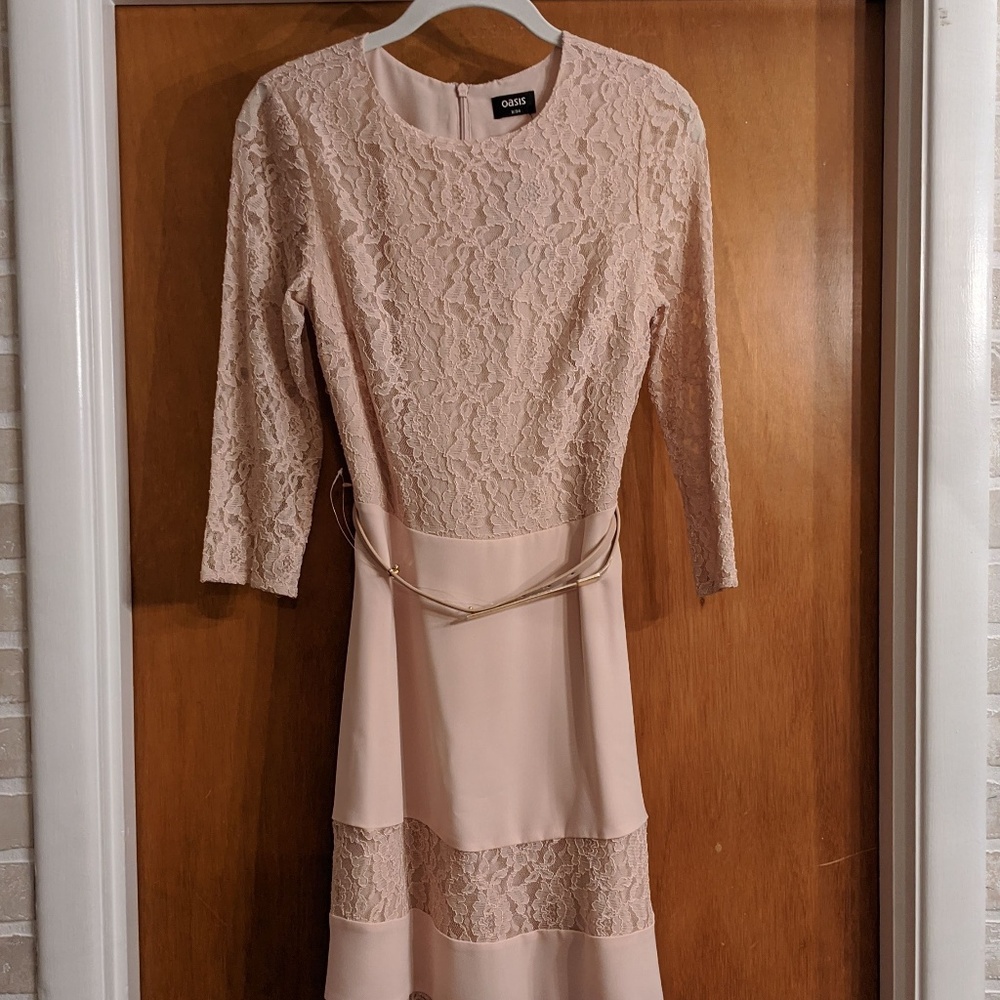 Blush Belted Dress